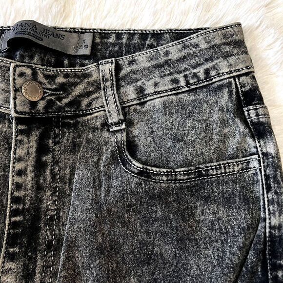 ADRIANA JEANS By LAMASINI Women's Jeans Ripped 5 Pockets Stretch Size 11 - Picture 12 of 13
